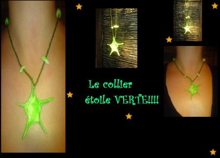 Le collier étoile Verte